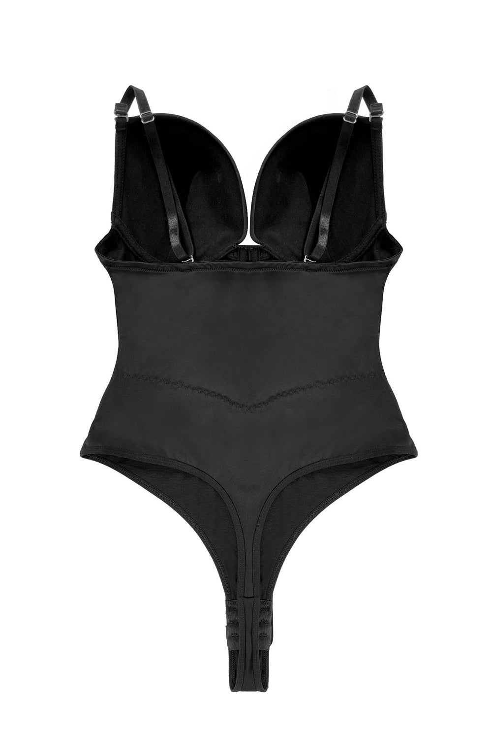 Sort korset Mave kontrol Butt Løft Bodysuit Shapewear