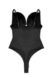 Sort korset Mave kontrol Butt Løft Bodysuit Shapewear