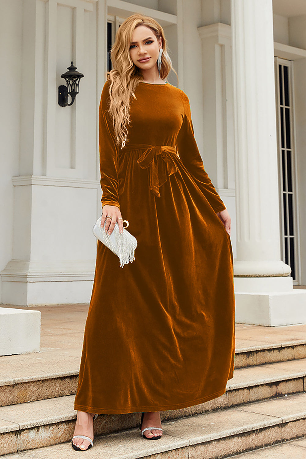 En Line Juvelhals Sort fløjl Feriefest Kjole