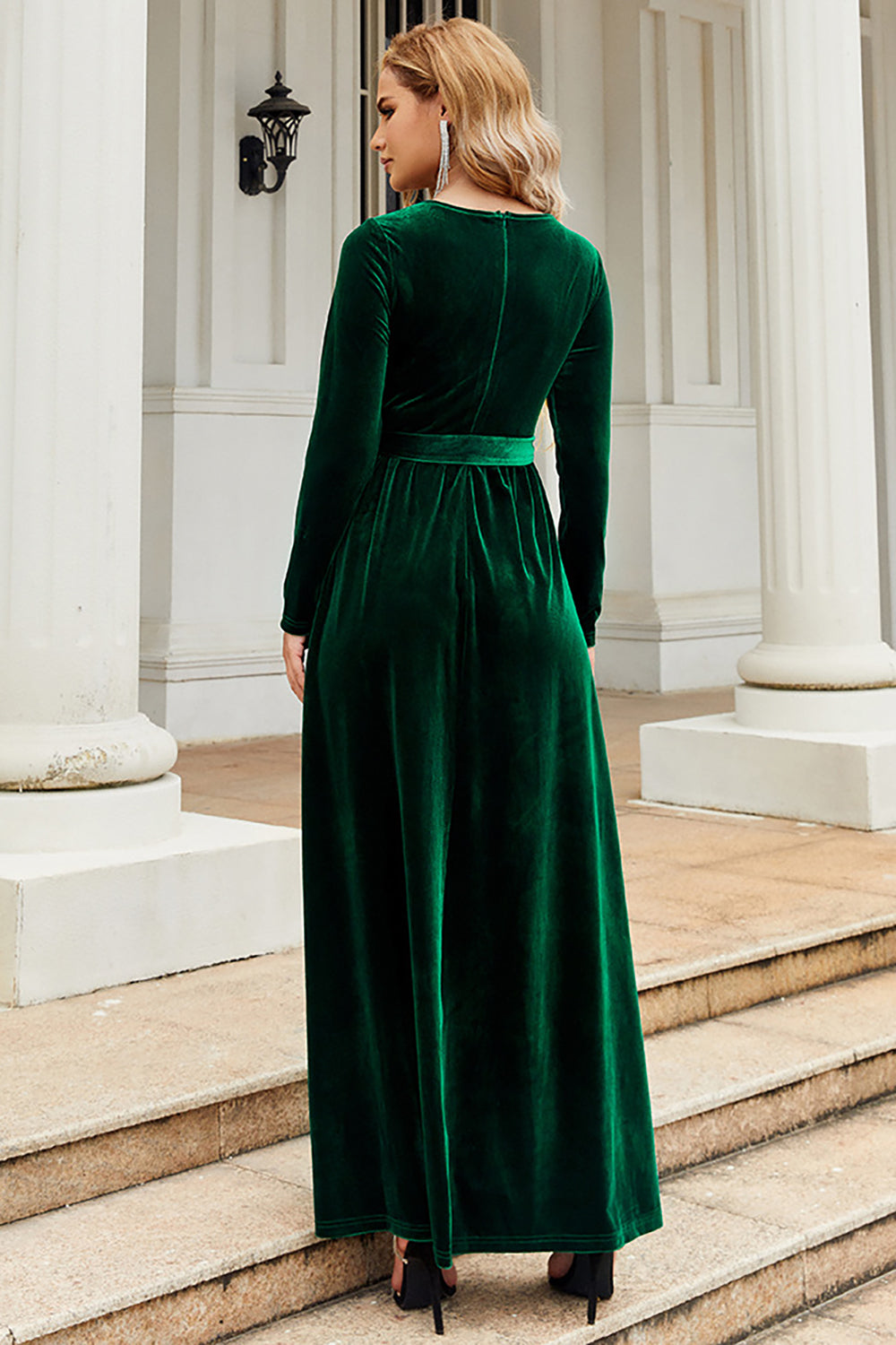 En Line Juvelhals Sort fløjl Feriefest Kjole