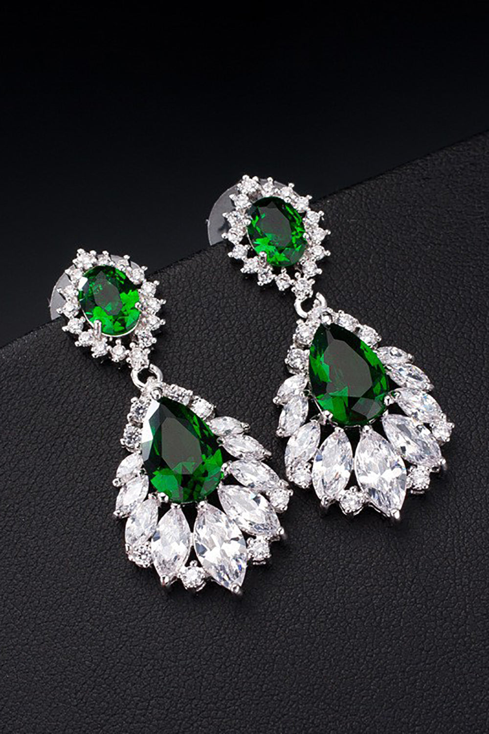 Royal Blue Teardrop Dangle Øreringe Party Prom smykker