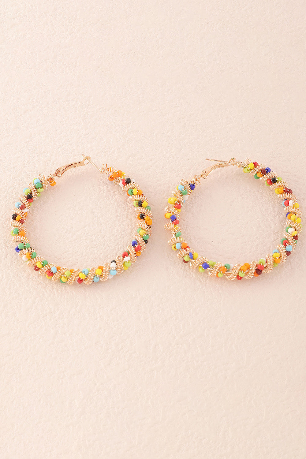 Farverige Loop Boho Stil øreringe