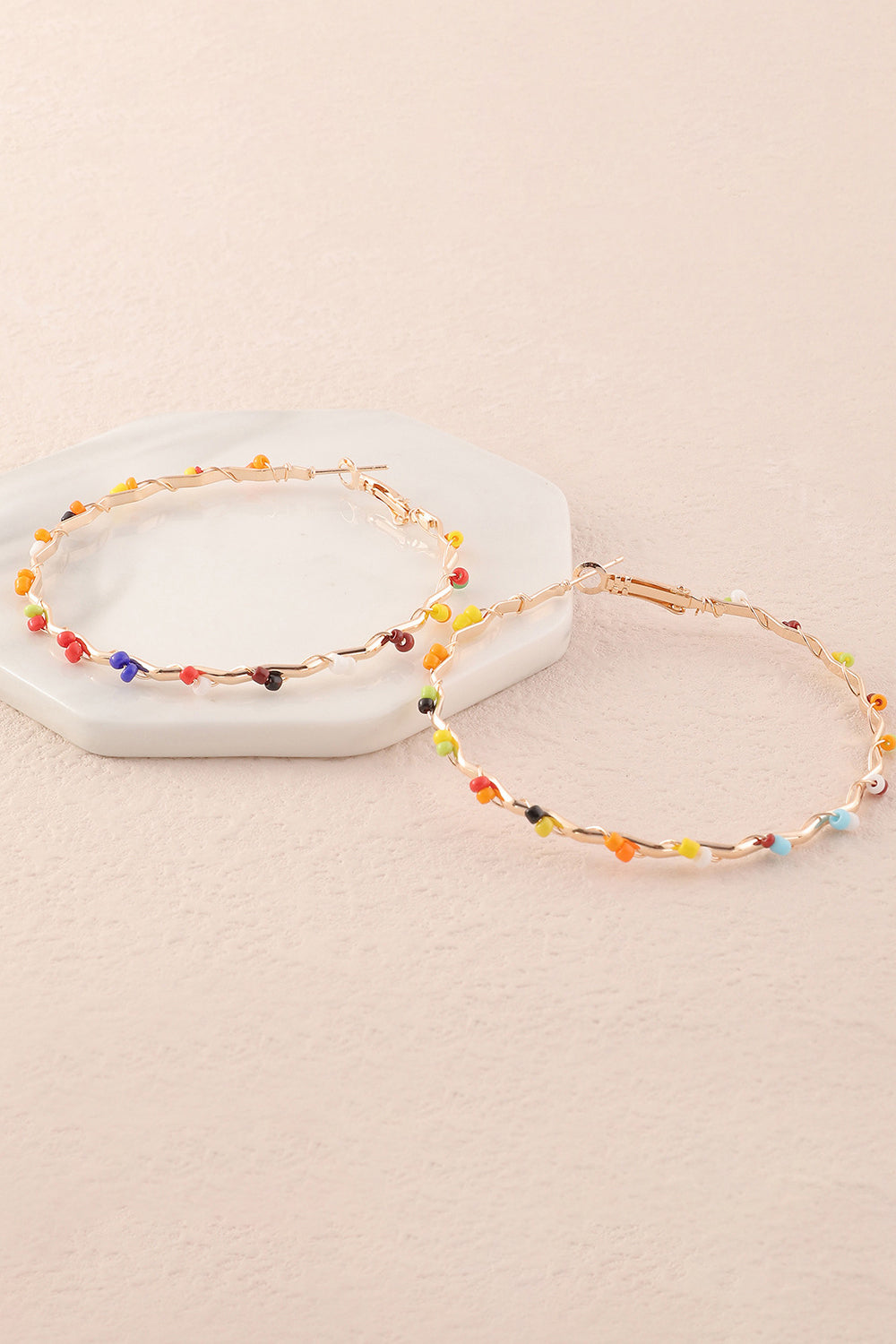 Farverige Loop Boho Stil øreringe