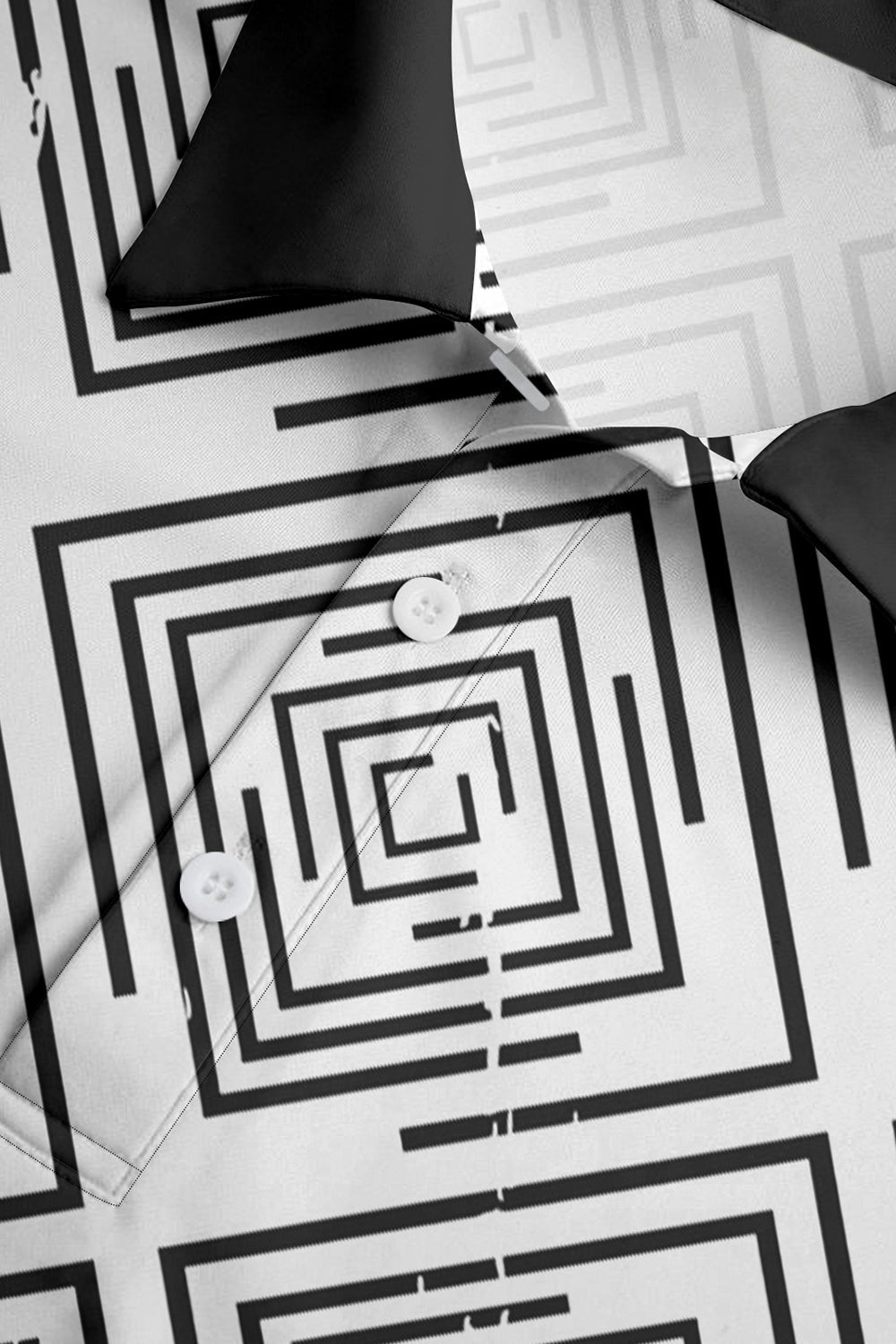 Sort poloshirt til mænd med korte ærmer