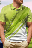 Klassisk grøn poloshirt til mænd med korte ærmer