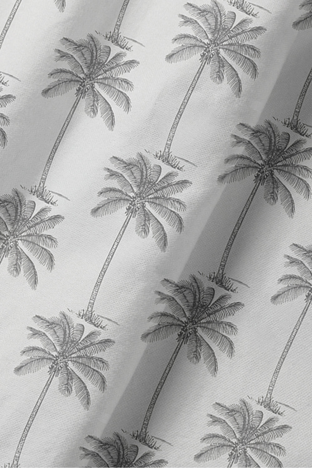 Klassisk poloshirt med gråt tryk til mænd med korte ærmer