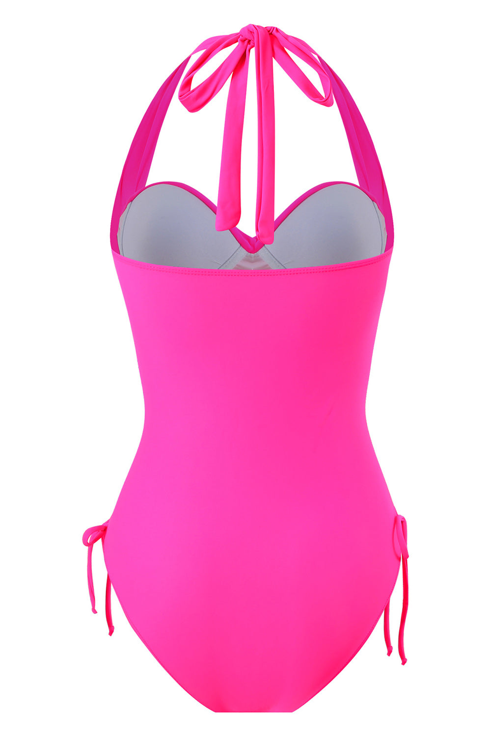 One Piece Halter Neck Black Badetøj med snøre