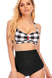 Plaid Halter todelt badetøj