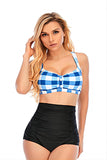 Plaid Halter todelt badetøj