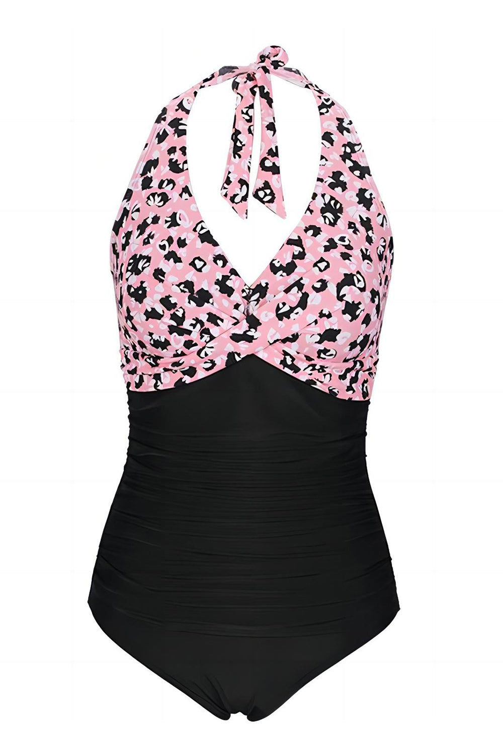 Print Halter badedragt i ét stykke