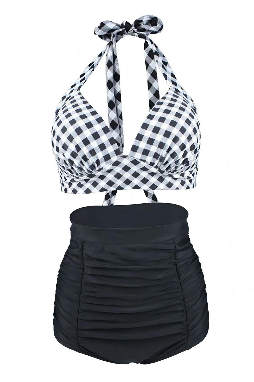 Todelt høj talje halter badedragter