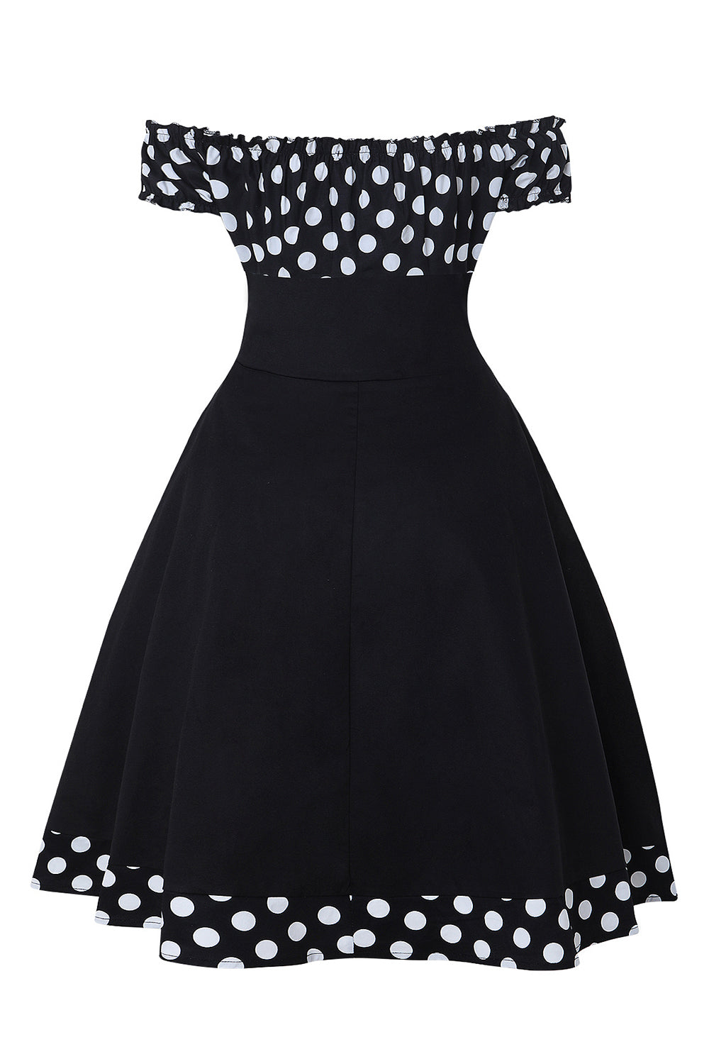 Fra skulderen Polka Dots 1950'erne kjole