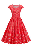 Polka Dots Swing 1950'erne Kjole
