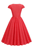 Polka Dots Swing 1950'erne Kjole