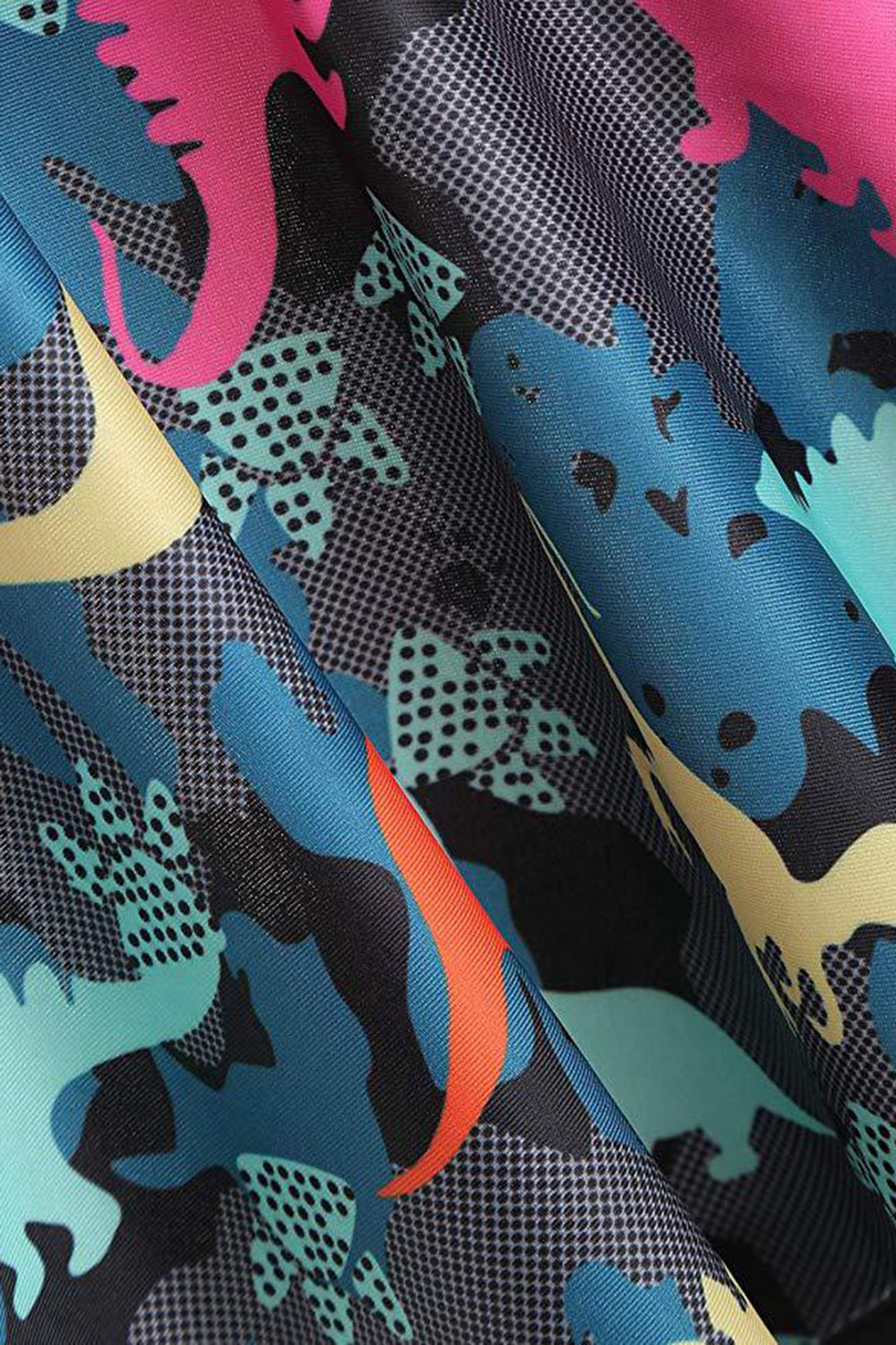 Todelt grå trykt tankini badedragter