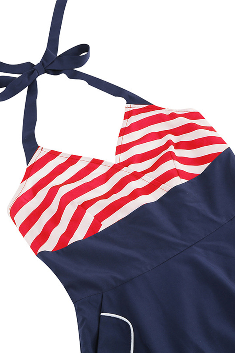 Striber Halter Swing 1950'erne Kjole