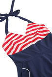 Striber Halter Swing 1950'erne Kjole