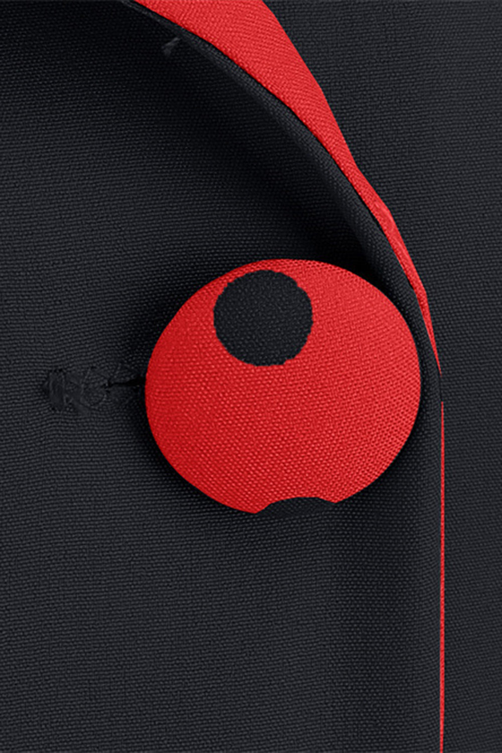 Sorte prikker Swing 1950'erne kjole med sløjfe