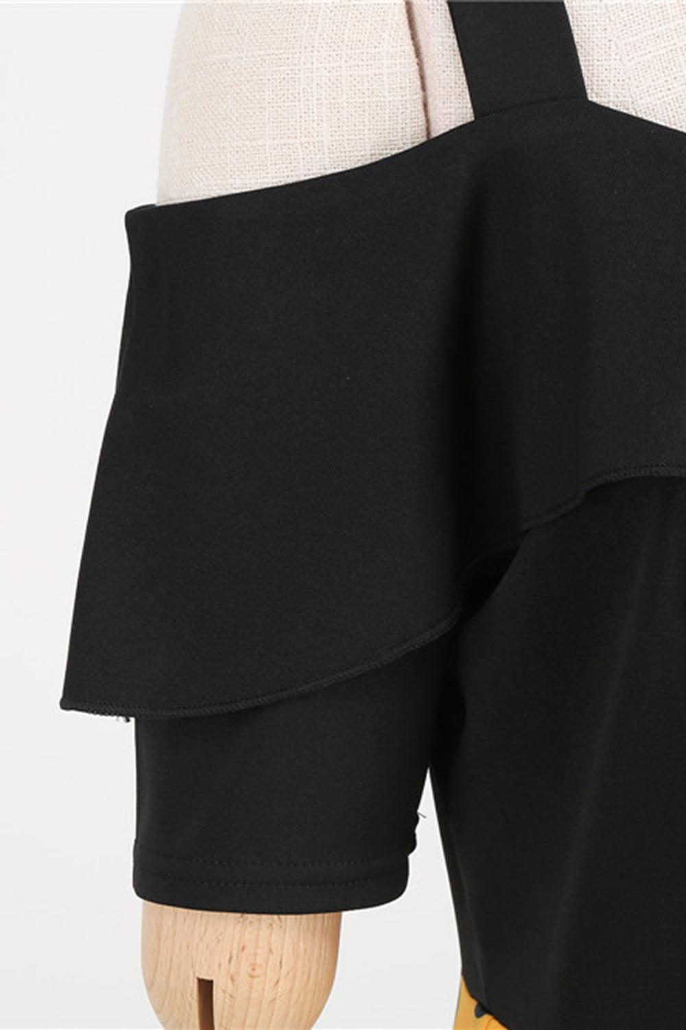 Sort kold skulder polka prikker 1950'erne kjole