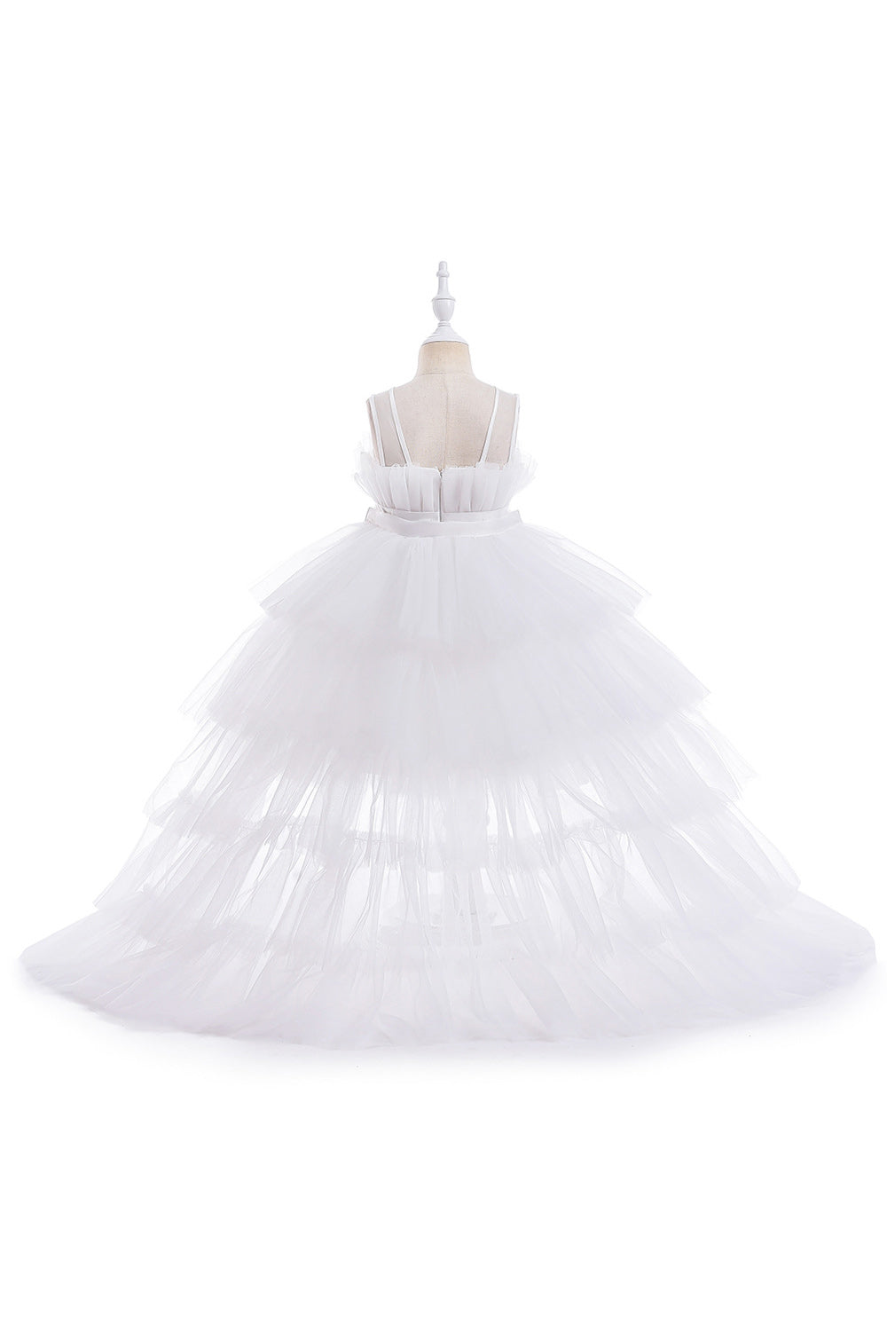 En linje aftagelig hot pink piges festkjole