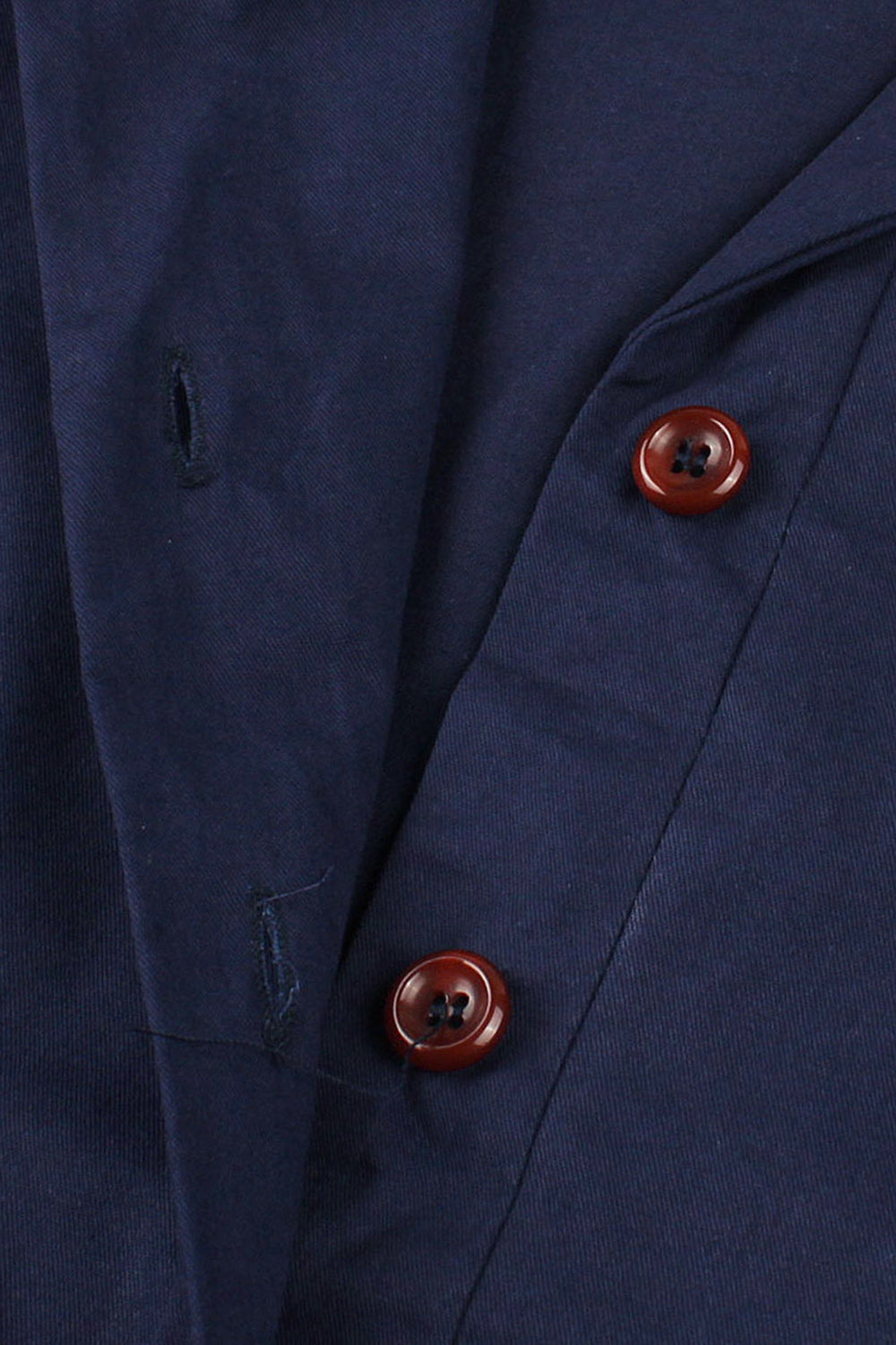 Navy korte ærmer knap 1950'erne kjole