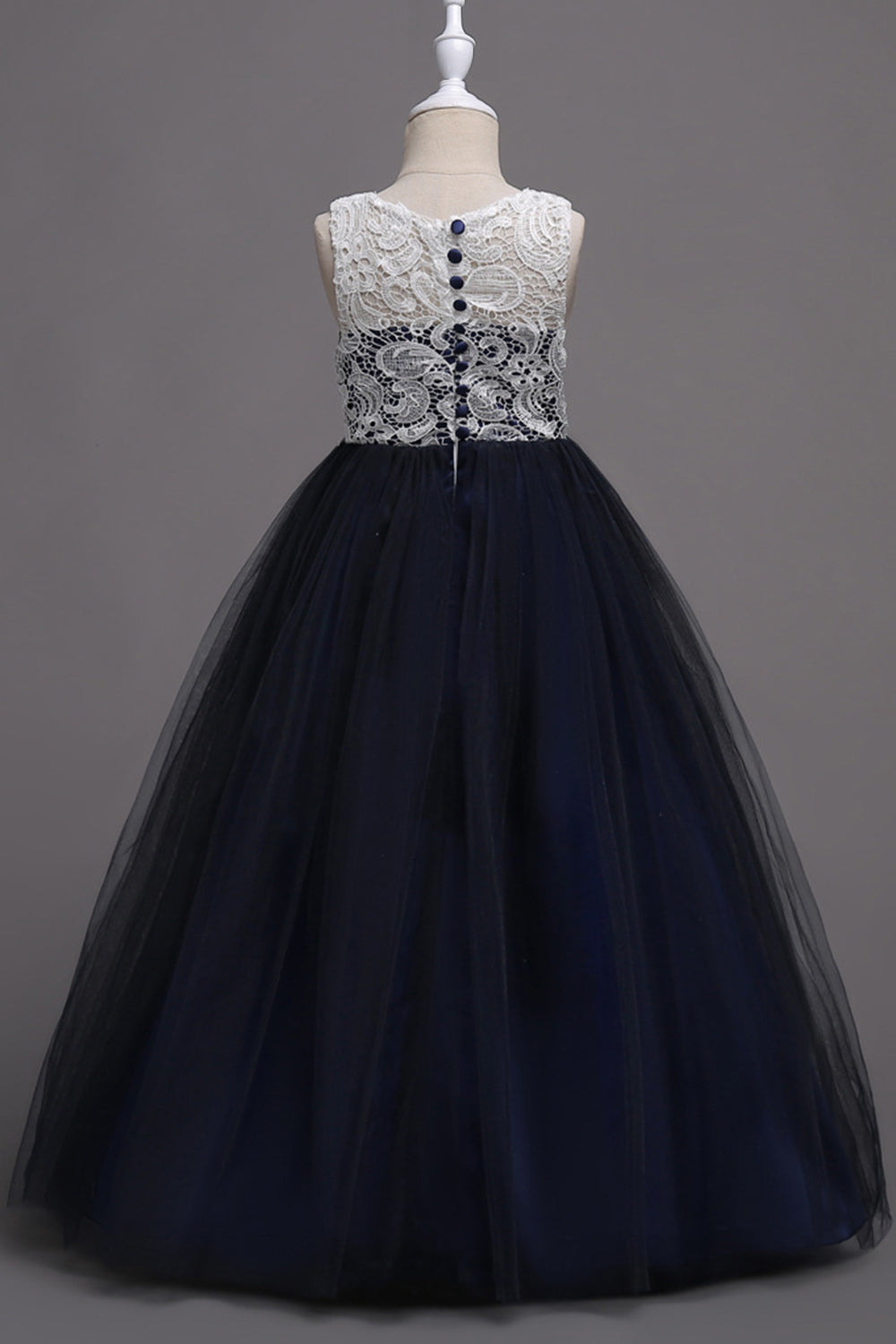 Lilla A Line tyl piger kjoler med blonder