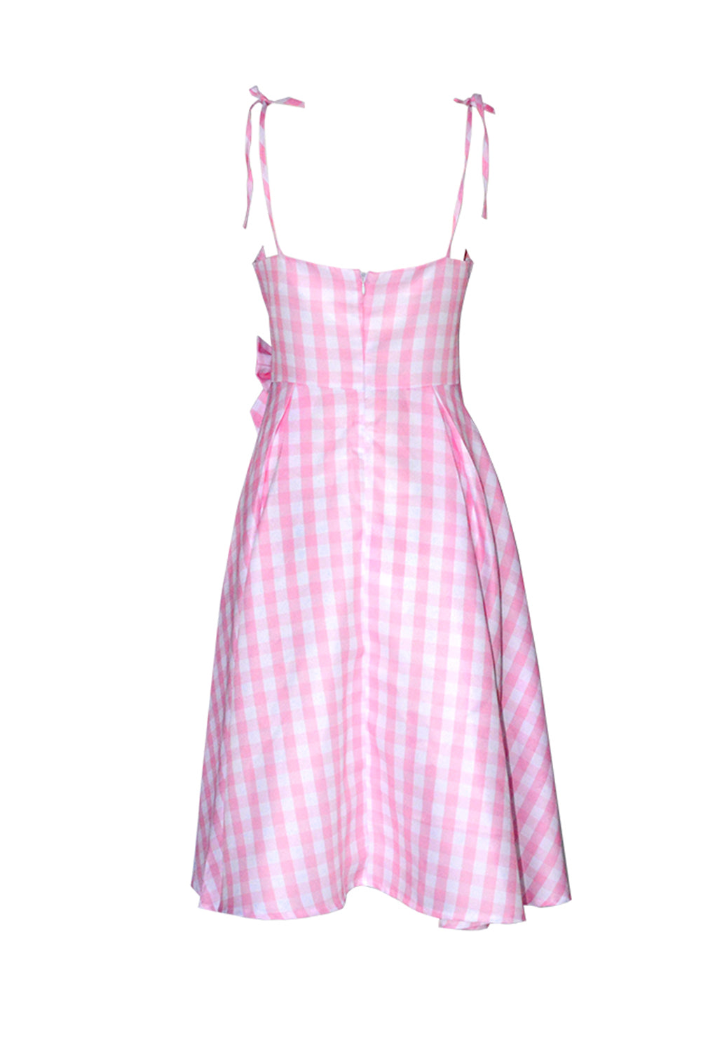 Pink Plaid Pin Up 1950'erne kjole tilbehørssæt