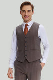 Kaffe Pinstripe 3 delt Mænds Prom Homecoming Suits