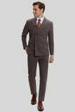Kaffe Pinstripe 3 delt Mænds Prom Homecoming Suits