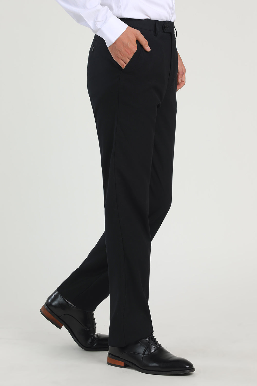 Navy Højtaljede Habitbukser Herre til Bryllup