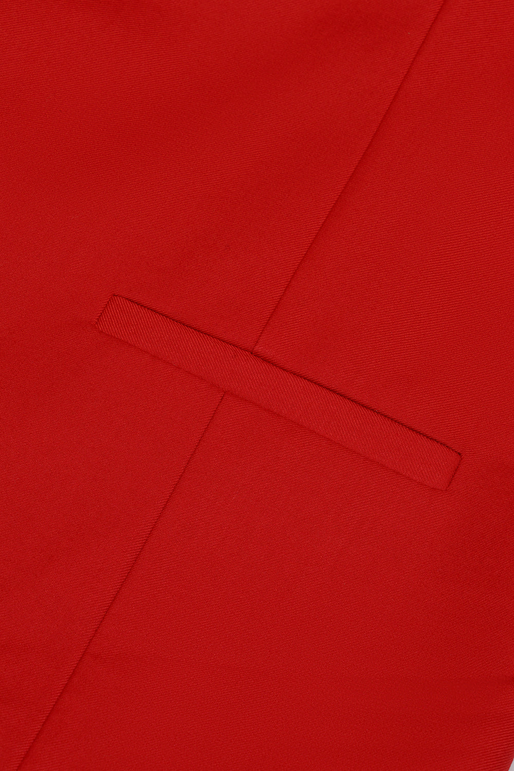 Rød single breasted sjal revers herredragt vest