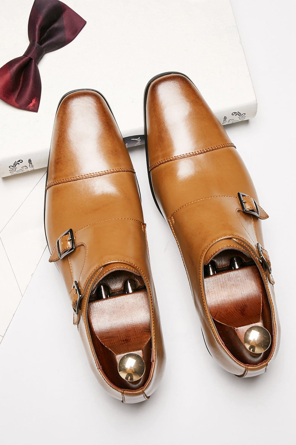 Sort Munkrem Slip-On Kjolesko i Læder Til Mænd