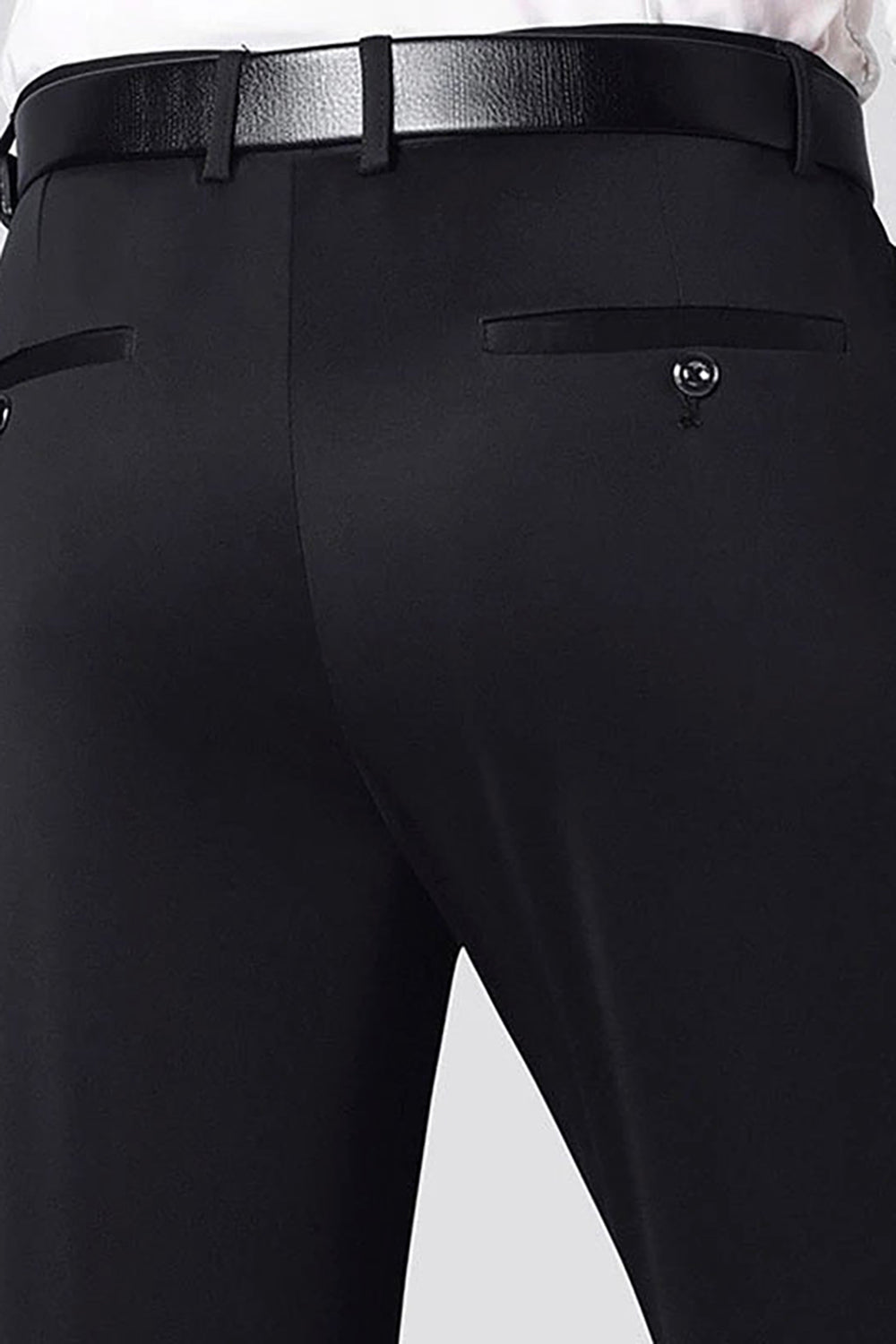 Sort Jacquard sjal Revers Mænds 2 stykker dragter