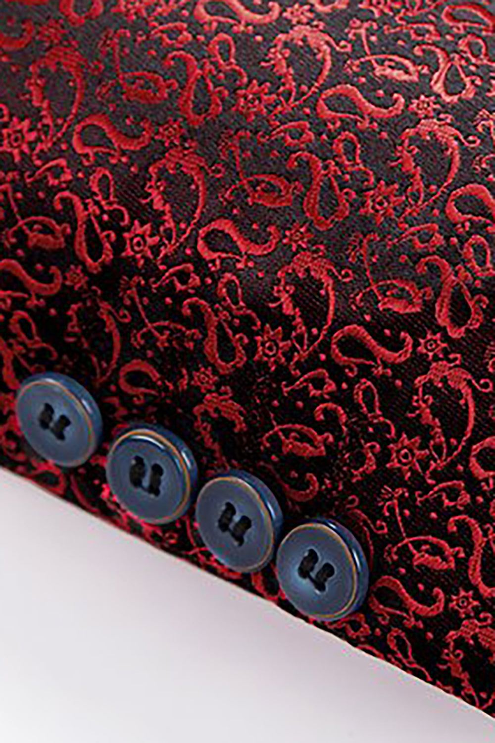 Sort sjal Revers Jacquard 3 stykker mænds dragter