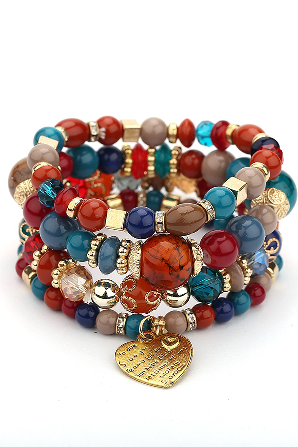 Bohemian Stabelbar Perle Flerlags Stretch Armbånd