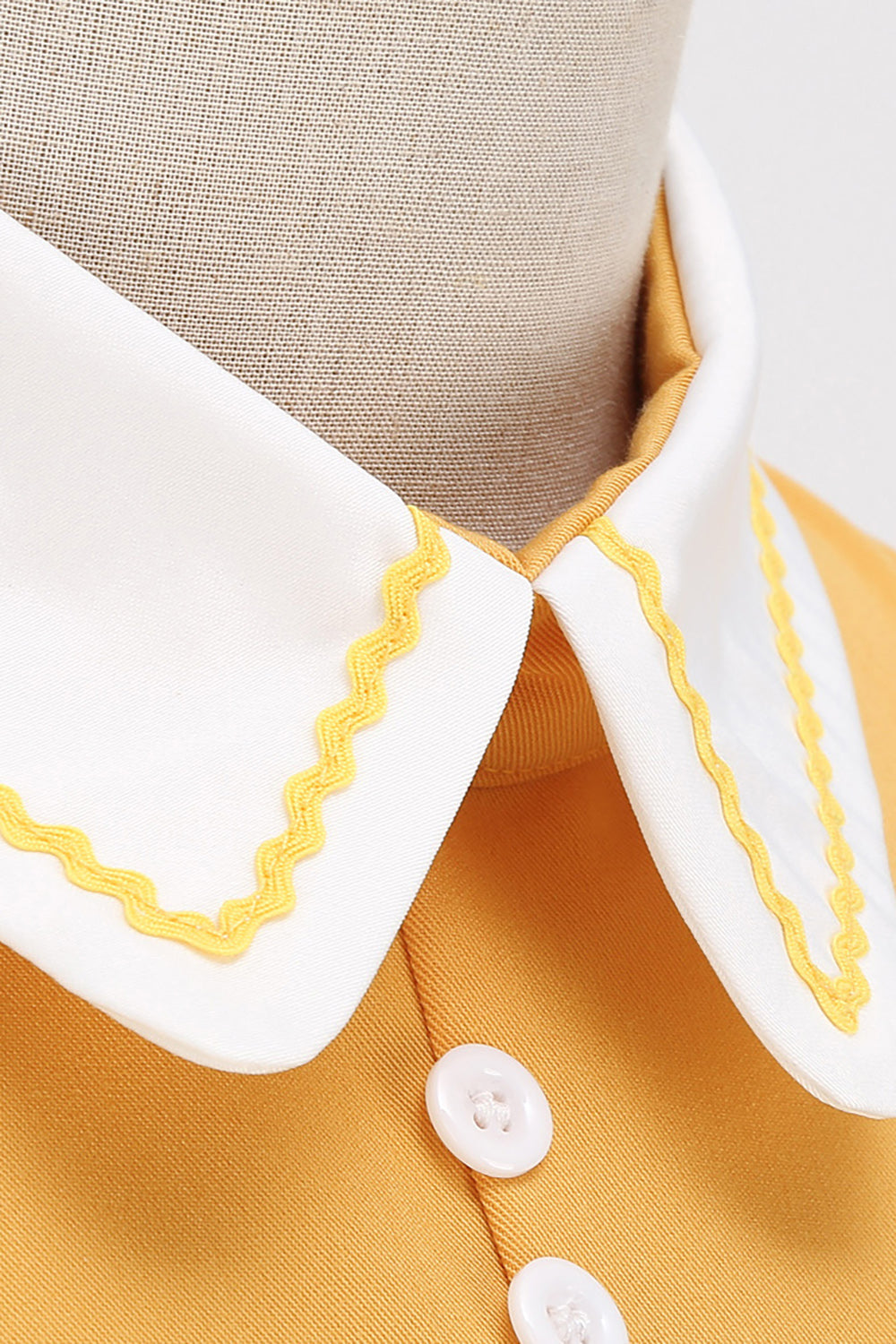 Lyseblå 1950'erne Vintage Kjole med Ærmer