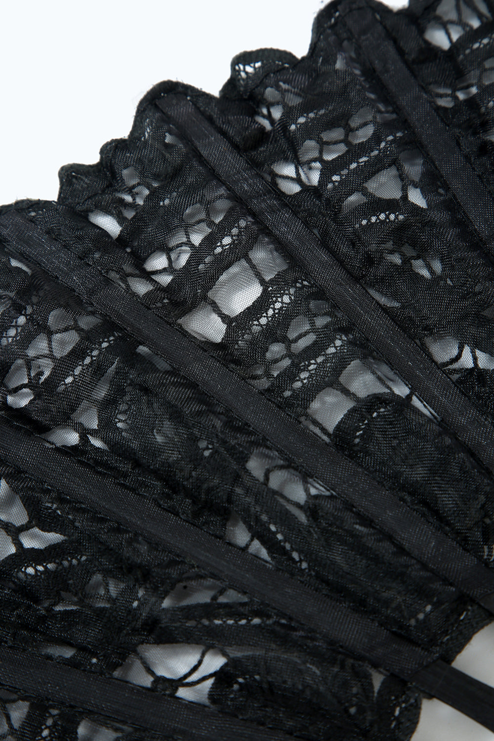 Elfenben 1920'erne hul blonder fan med frynser