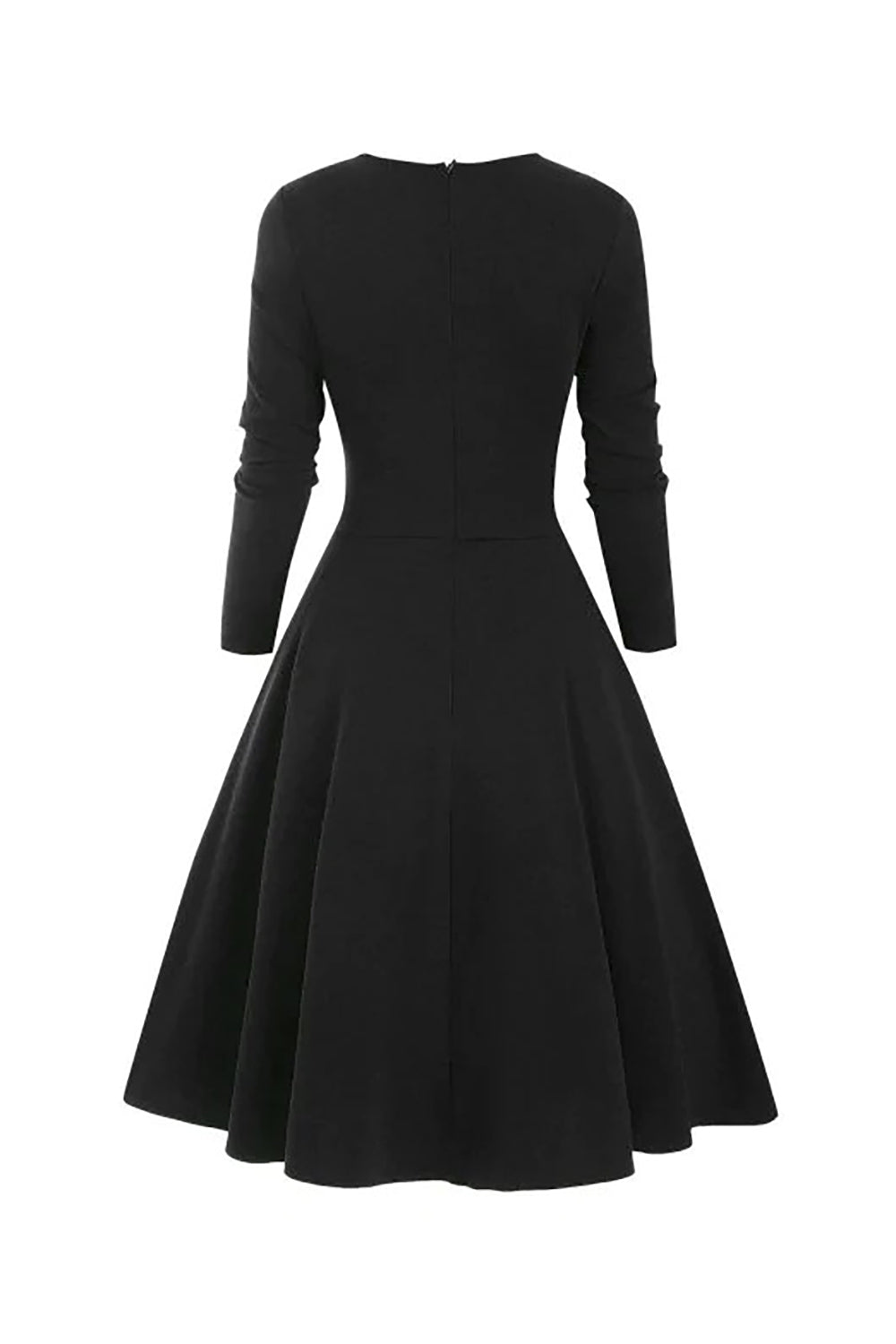 Tjek trykt Halloween Retro kjole med op i taljen