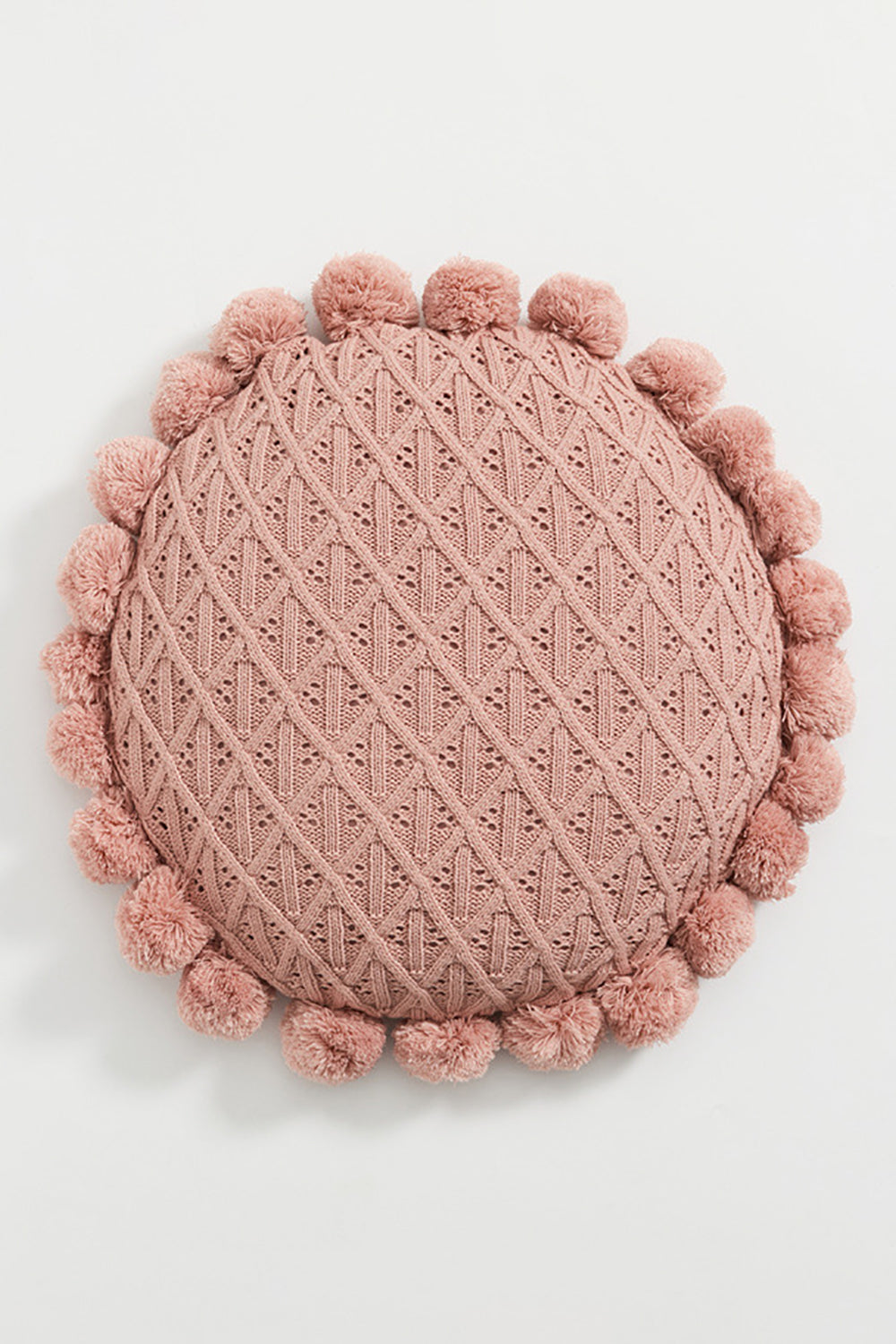 Grøn strikket kastepude