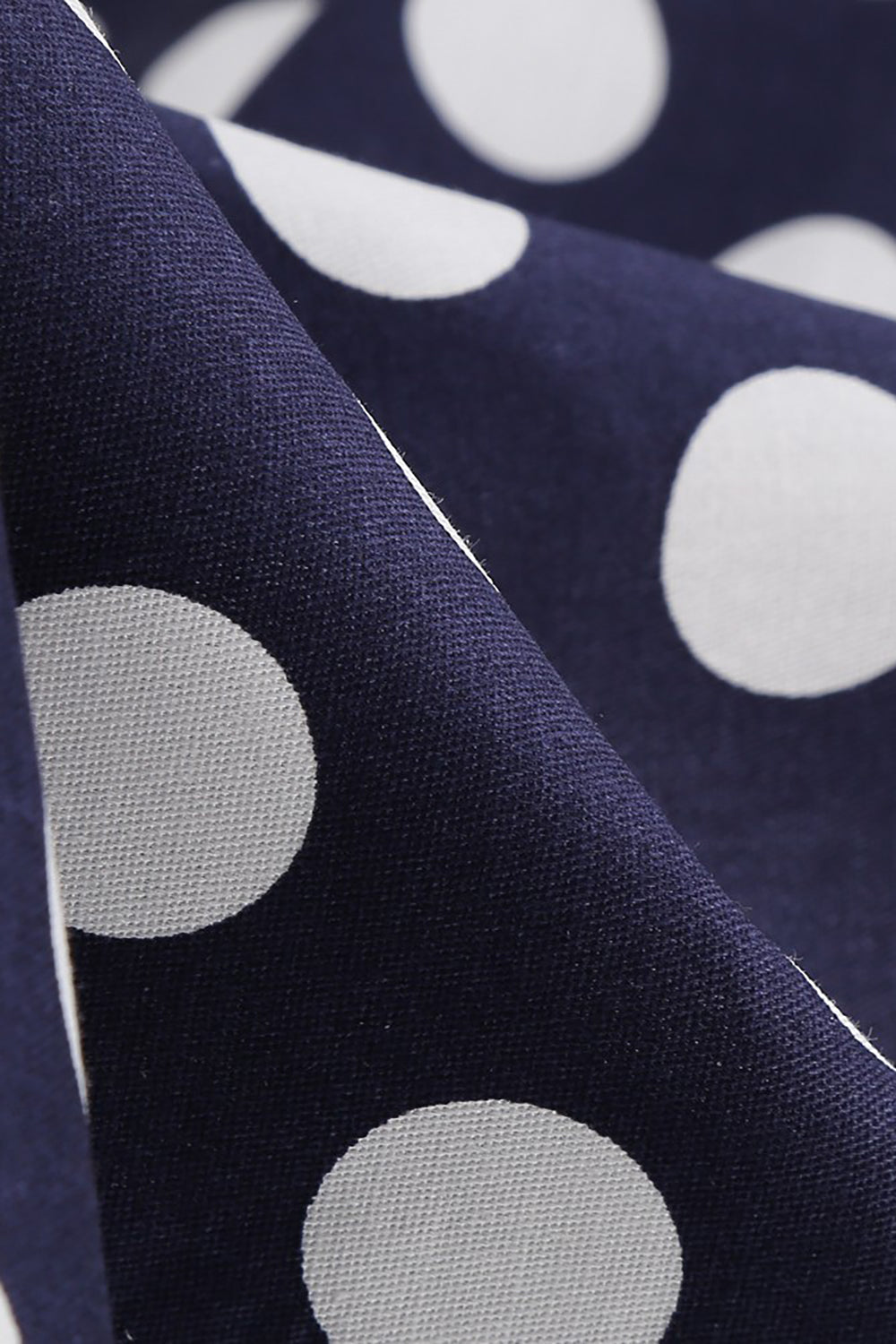 Hepburn Style Polka Dots Blå 1950'er kjole
