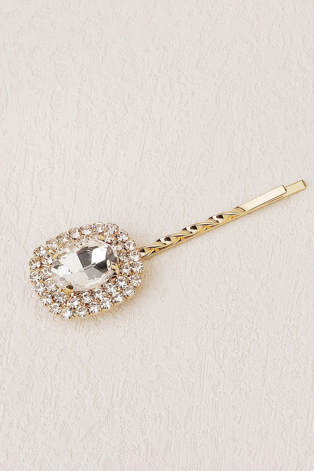 Golden Rhinestones hårklemme