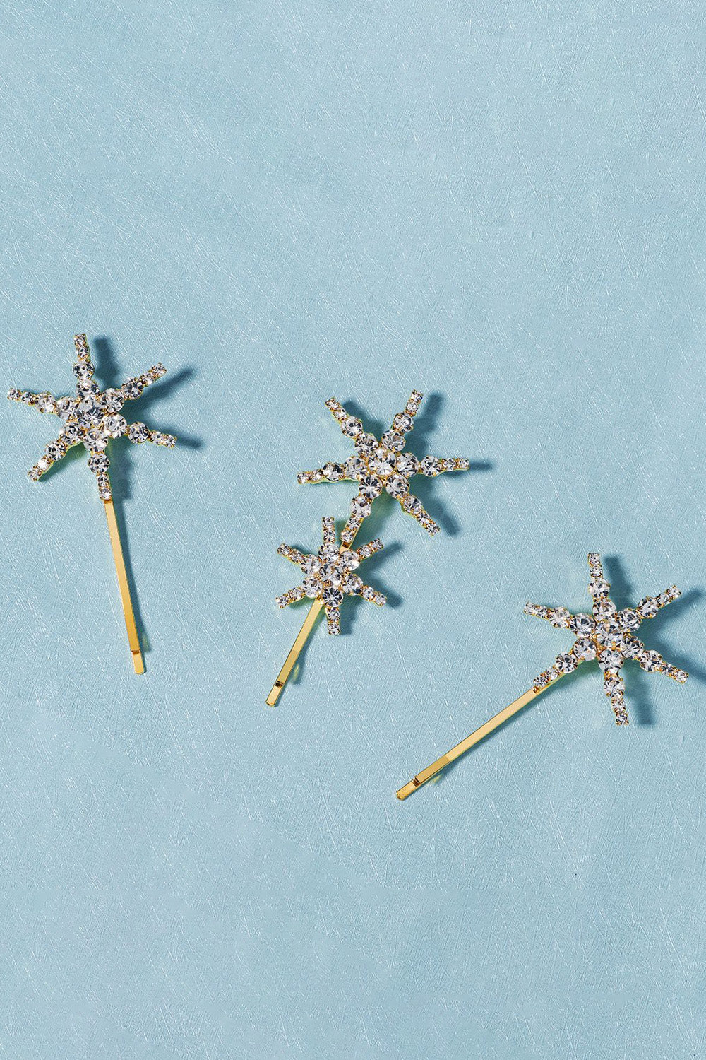Simple Star Golden Rhinestones hårklemme