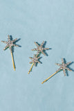 Simple Star Golden Rhinestones hårklemme