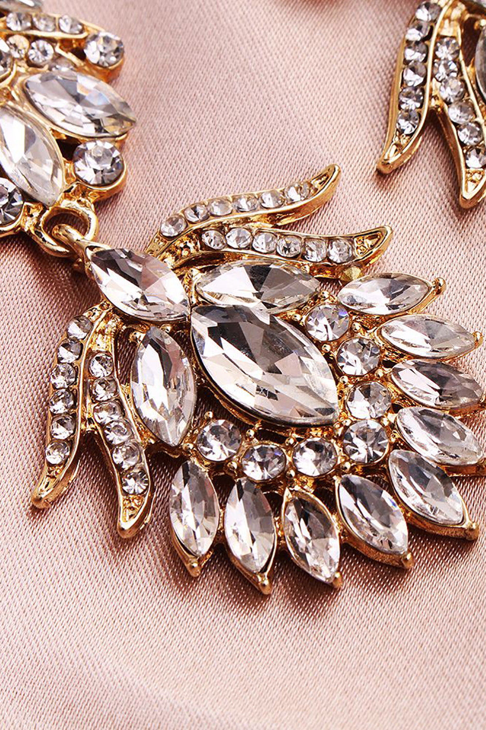 Enkle Rhinestone brudeøreringe