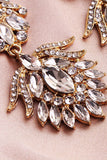 Enkle Rhinestone brudeøreringe