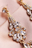Enkle Rhinestone brudeøreringe
