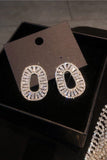 Enkle Rhinestone ovale øreringe