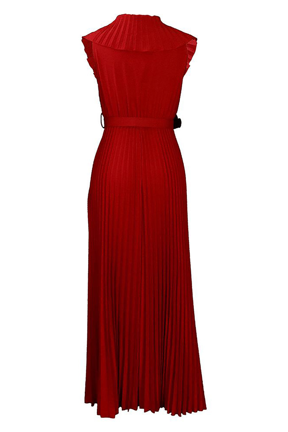 Plus size lilla plisseret lang brudekjole