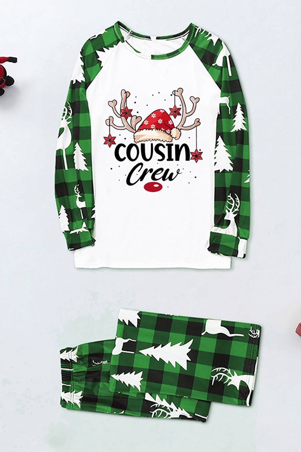 Glædelig jul familie pyjamas sæt