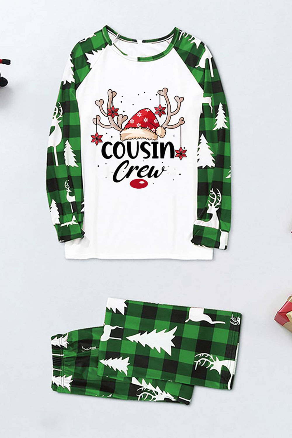 Glædelig jul familie pyjamas sæt